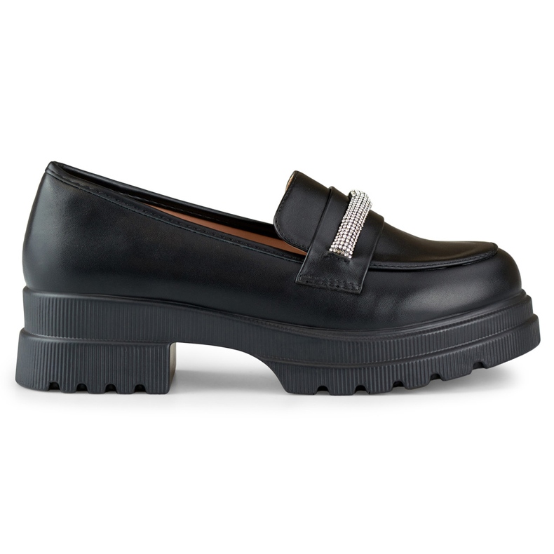 Scarpe da donna con zirconi B2732B, neri nero