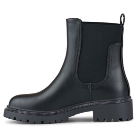 Stivaletti Chelsea isolati RXJ-210B neri nero
