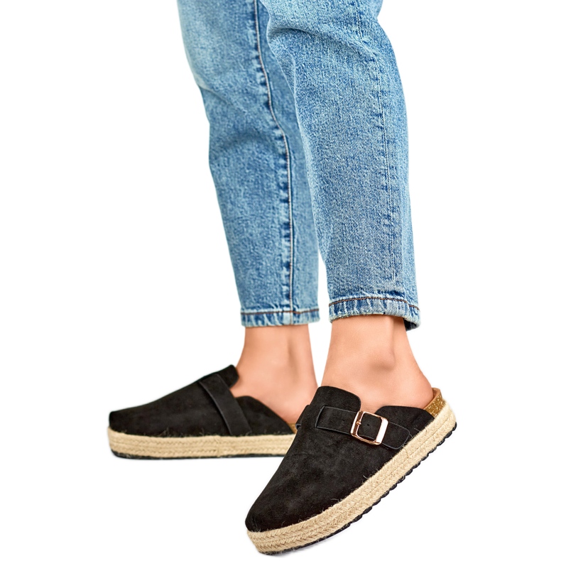 Infradito chiuse da donna DM802B, nere nero