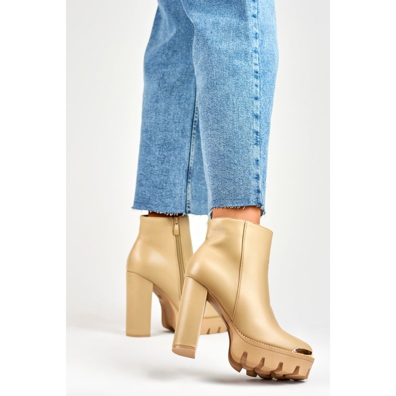 Stivali Modello NS313KH Beige - PRIMO