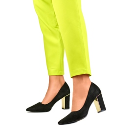 Décolleté da donna con tacco alto GD-DO112A_B, nere nero