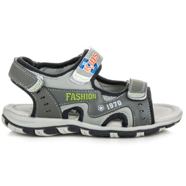Linshi Sandali Con Velcro Per Un Ragazzo grigio