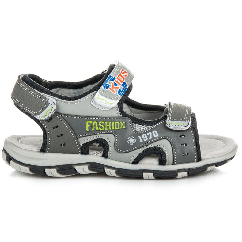 Linshi Sandali Con Velcro Per Un Ragazzo grigio