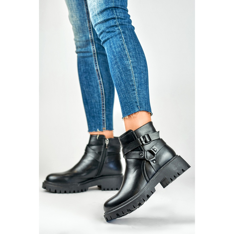 Stivaletto Modello Aline 250043B-PU Nero - PRIMO