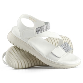 Sandali da donna BM051-3019-1W bianchi bianco