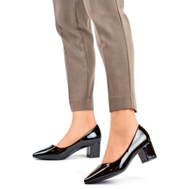 Décolleté da donna in vernice CIC-312B, nere nero