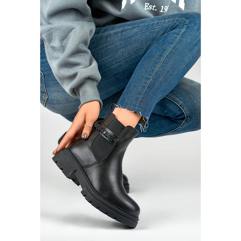 Stivaletto Chelsea Modello 250005B-PU Nero - PRIMO