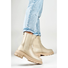 Stivali Modello DES906BE Beige - PRIMO