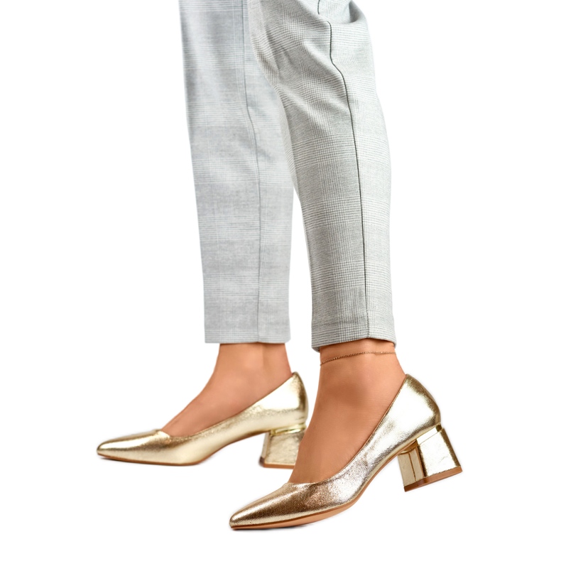 Décolleté metallizzate da donna GD-XR-102GO, oro d'oro