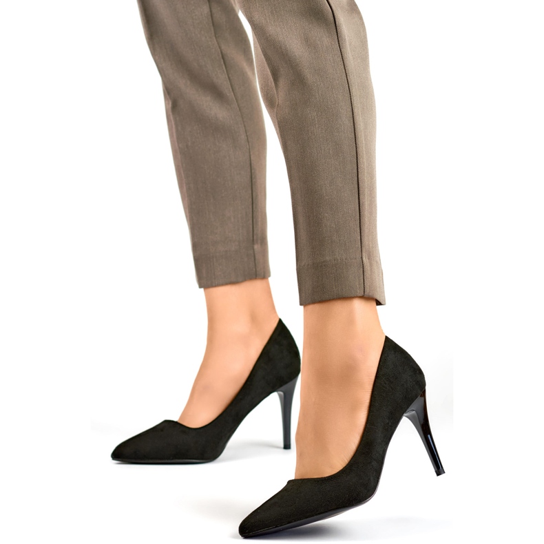 Tacchi alti classici da donna B0-202B, neri nero