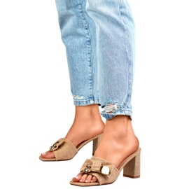 Infradito da Donna con Fiocco 8734NA Beige