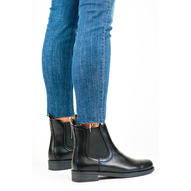 Stivaletti Chelsea da donna MR-15B Neri nero