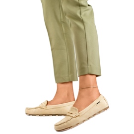 Mocassini da donna RQ032BE beige
