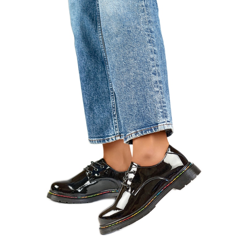 Scarpe verniciate da donna GD-XF154B nero