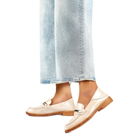 Scarpe da donna con decorazione 24-58233BE beige