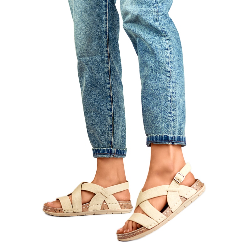 Sandali da donna G3179-7BE beige