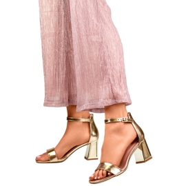 Sandali da donna 0696GO oro giallo