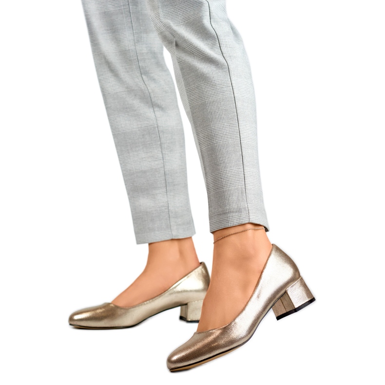 Décolleté metallici da donna GD-FL490B-TA d'oro