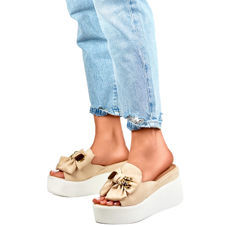Sandalo Infradito Modello 8082BE Beige