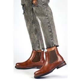 Stivaletto Chelsea Modello GD-WL71C Marrone/Cammello - PRIMO