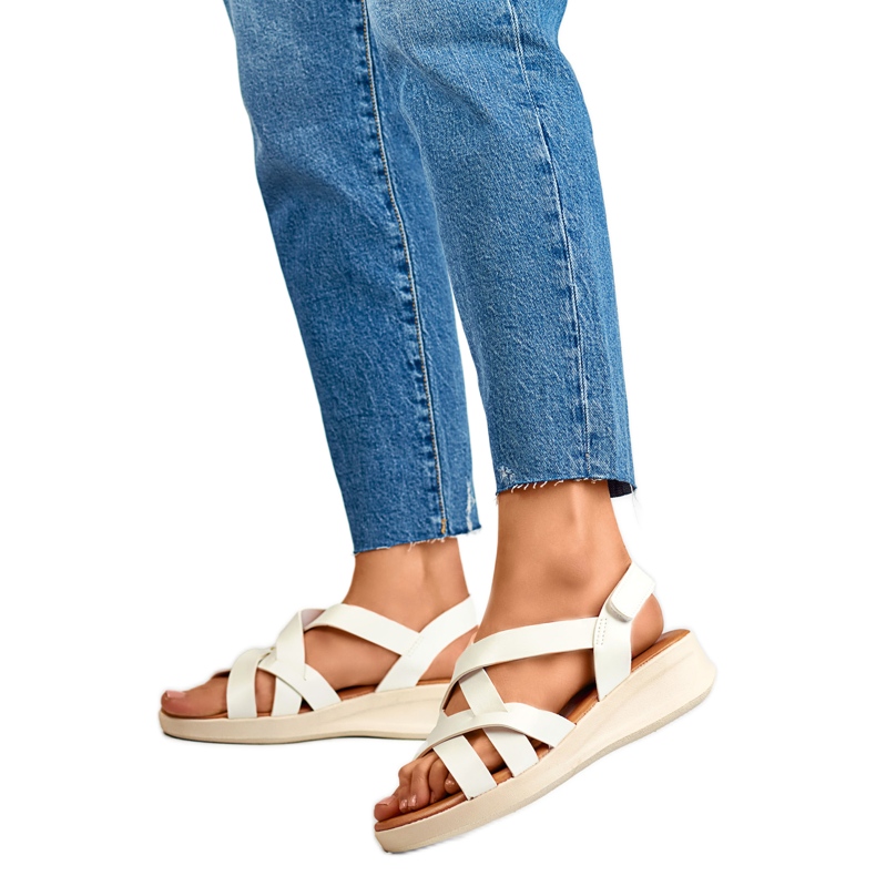Sandali da donna QQ-397W bianca