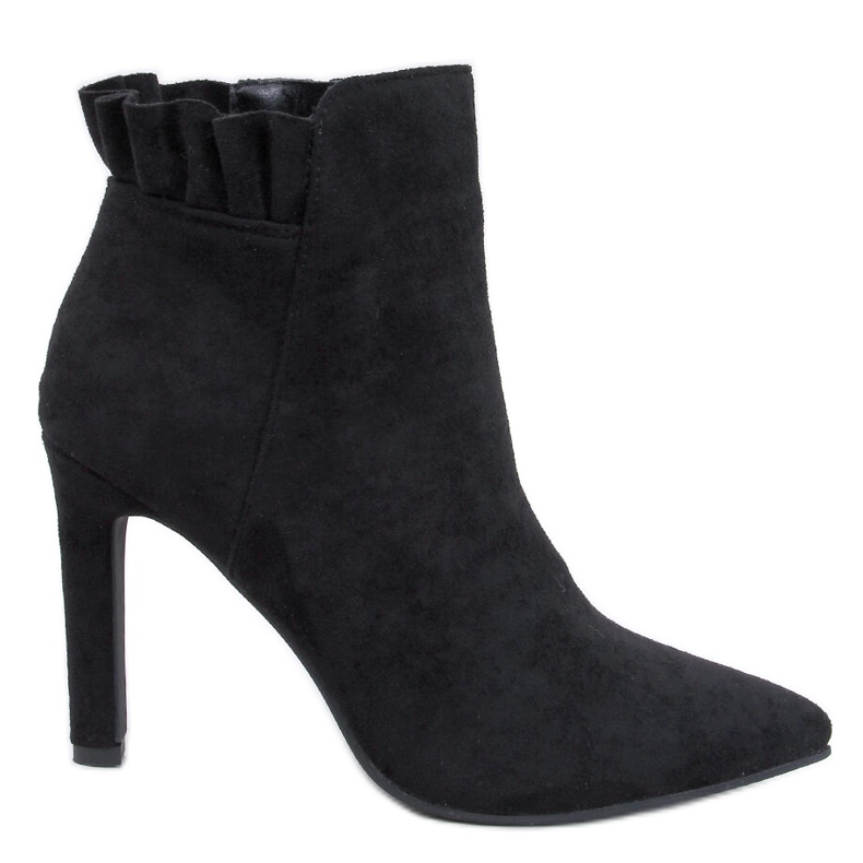 Mariah Stivaletti con tacco alto in camoscio nero