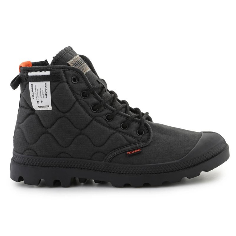 Scarpe Palladium Pampa ri-trapuntate 74386-008-M nero