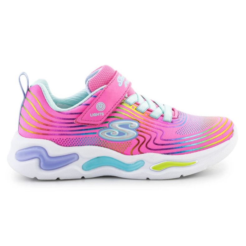 Scarpe Skechers S-Lights Wavy Beams 302338L-PKMT rosa