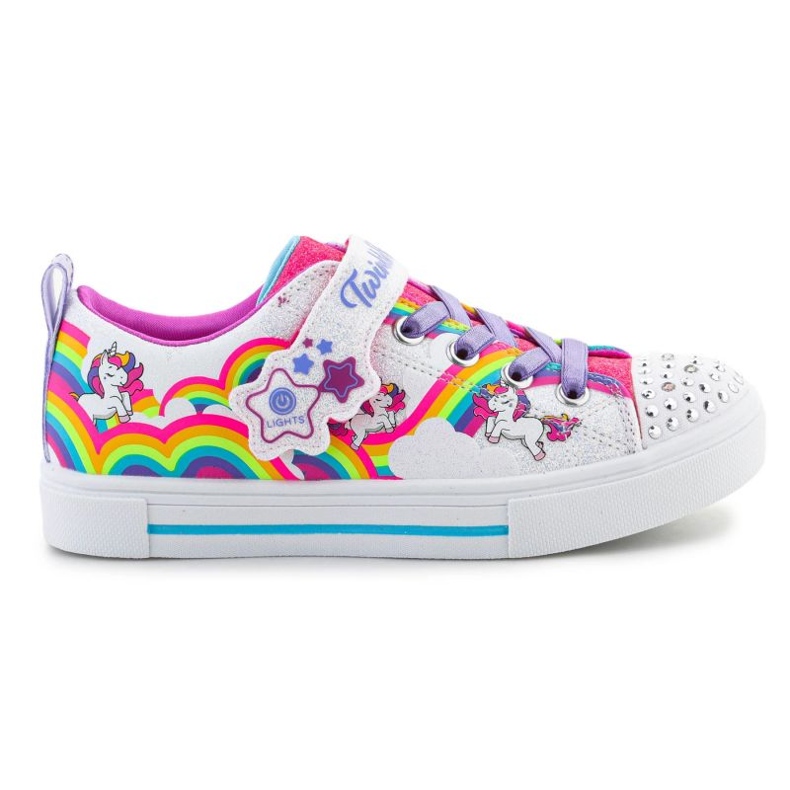 Skechers Twinkle Toes S Lights Twinkle Sparks Jumpin Clouds scarpe 314809L-WMLT multicolore