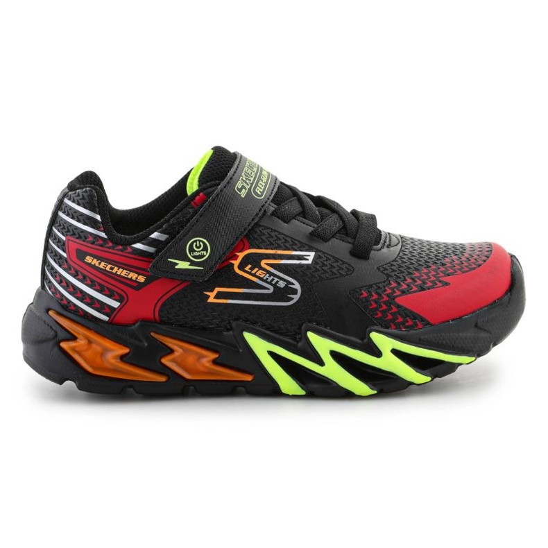 Scarpe Skechers S-Lights Flex-Glow Bolt 400138L-BKRD nero