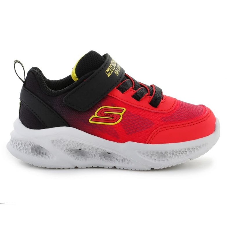 Skechers S-Lights Meteor-Lights-Krendox scarpe 401495N-RDBK rosso