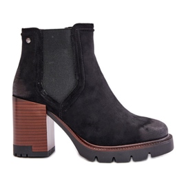 Stivaletti Coibentati da Donna in Eco Pelle Scamosciata Vinceza 58356 Nero