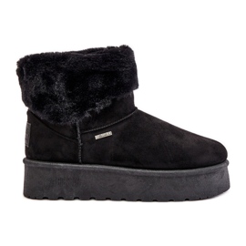 Stivali da neve con plateau e pelliccia Big Star OO274A108 Nero