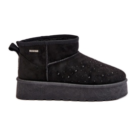 Doposci con decorazione sulla piattaforma Big Star OO274A105 Nero
