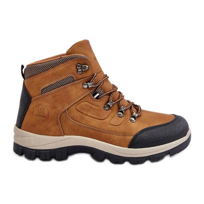 Scarponi da trekking isolati McBraun Camel da uomo marrone