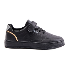 Sneakers da Bambino Realizzate in Eco Pelle Con Velcro Big Star OO374004 Nero
