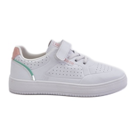 Sneakers da Bambino Realizzate in Eco Pelle Con Velcro Big Star OO374005 Bianco bianca