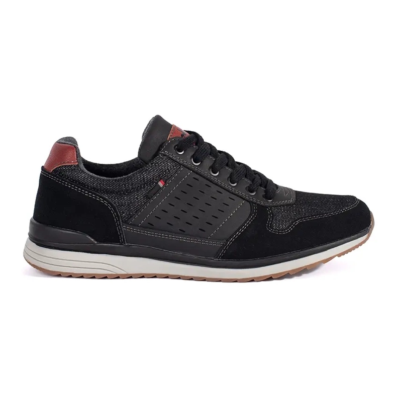 Vico Scarpe sportive stringate da uomo nere nero