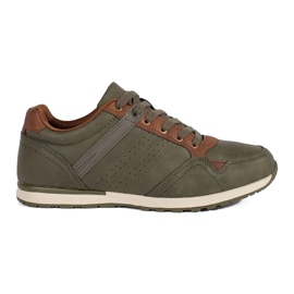 Vico Scarpe sportive da uomo comode verdi e marroni verde