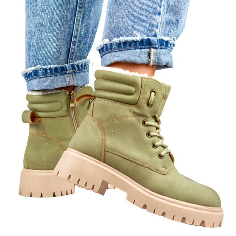 Stivali isolanti da donna, verde chiaro GD-TL51GR