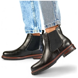 Stivaletti Chelsea isolanti da donna, neri GD-WL71B nero