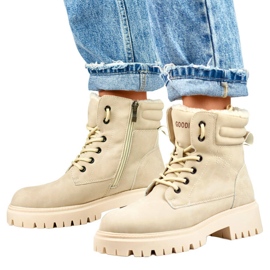 Stivali isolanti da donna, beige GD-TL51BE