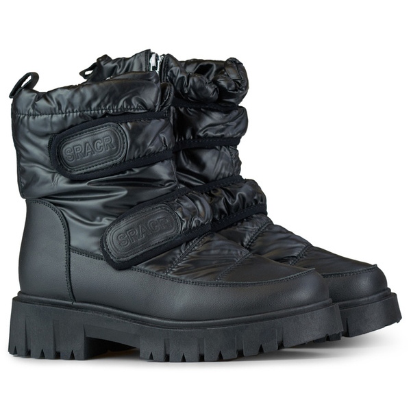 Doposci da donna JH-1B nero metallizzato con velcro