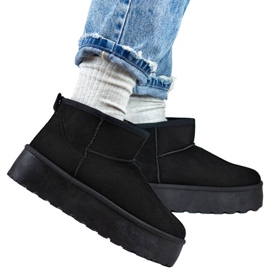 Doposci da donna mukluk con suola spessa, neri 2818B nero