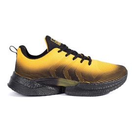 Vico Scarpe sportive da uomo comode gialle e nere giallo