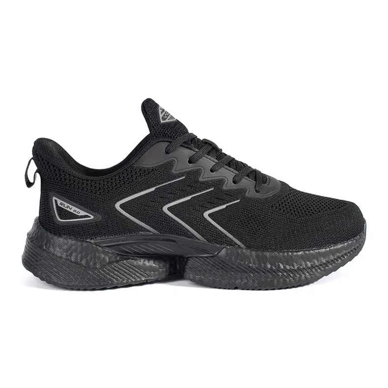 Vico Scarpe sportive stringate nere leggere nero
