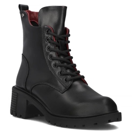 Filippo DBT6501/24 Stivaletti Bk in pelle con tacco alto, colore nero