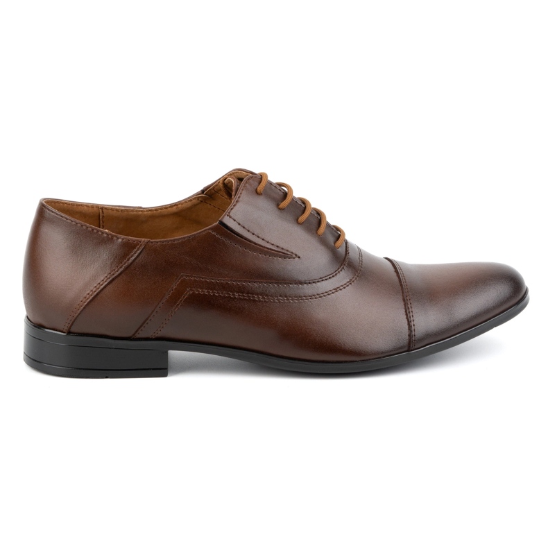Olivier Scarpe formali da uomo in pelle, eleganti stringate 290LU, colore marrone