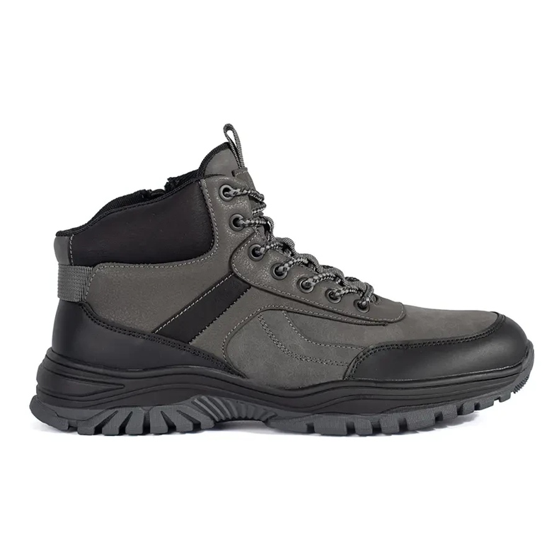 Scarpe da trekking invernali da uomo grigie grigio