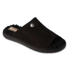 Ciabatte da donna Inblu isolate con pelliccia 155D161 nere nero